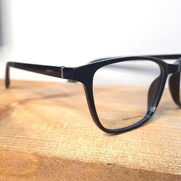 New BLACK Rx'able Eyeglass Frame, women full rim glasses, Shiny Black - Picture 2 of 6